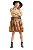 umgee usa Leopard Tiered Babydoll Dress