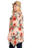 Blooming Beauty Floral Swing Top, Blush