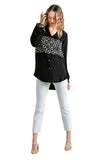 Dalmatian Button Down Frayed Shirt