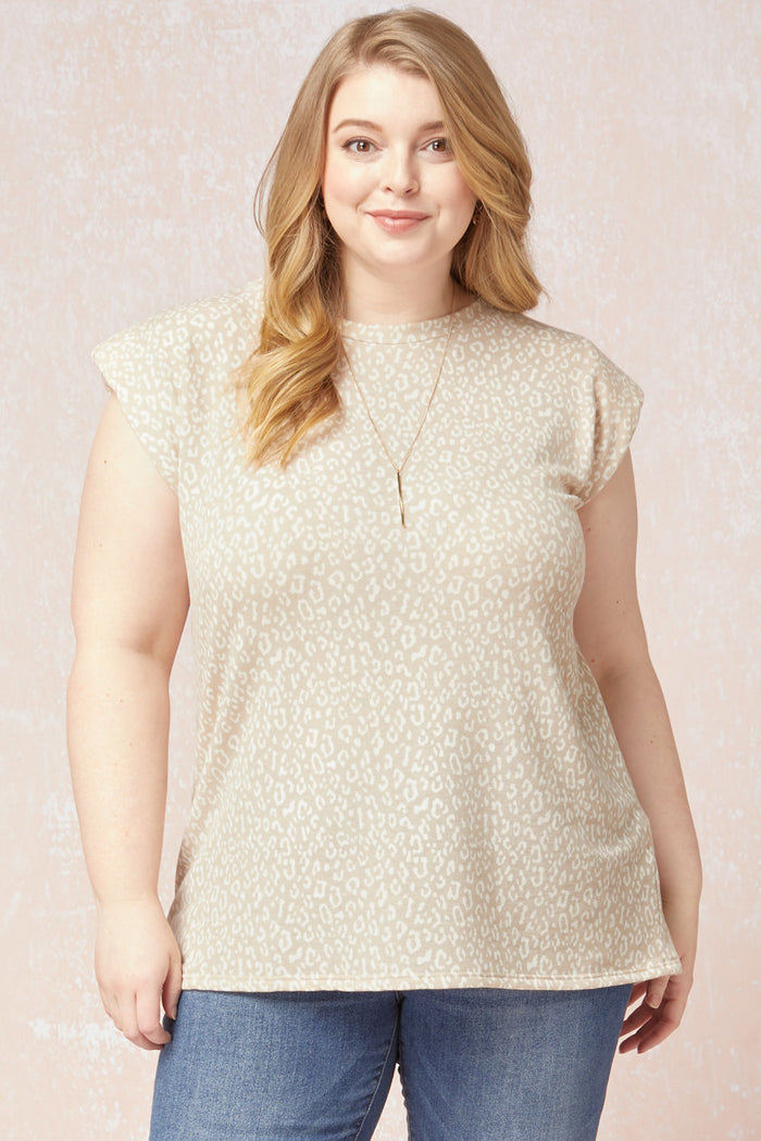 entro tonal leopard top