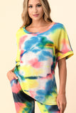 Ariella Rainbow Tie Dye Jogger Set