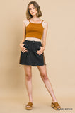 Animal Print Side Panel Stretch Mini Skirt