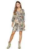 Snake Skin Print Dress