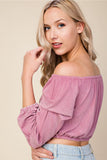 Wild Child Crop Top, Mauve
