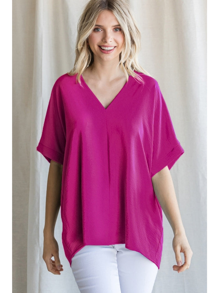 jodifl v-neck shift top