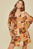 Andree by unit / savanna jane Floral Patchwork Dress