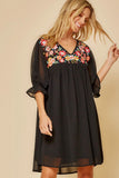 Floral Embroidered Dress