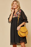 Andree by unit / savanna jane Floral Embroidered Dress