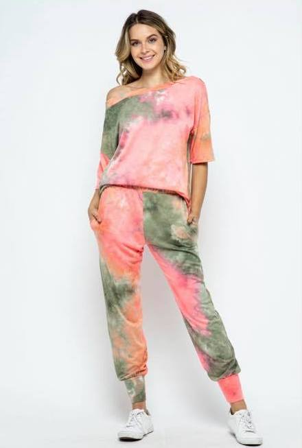 riki tie dye joggers set corla