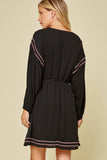 Embroidered Fit & Flare Dress