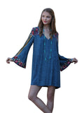 Floral Bell Sleeve Dress, Multi