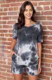 violet skye tie dye french terry short set