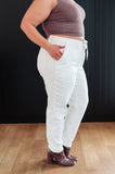 Charlene High Rise Jogger, Ecru