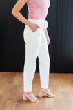 Charlene High Rise Jogger, Ecru