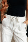 Charlene High Rise Jogger, Ecru