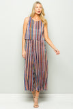 Panama Multi Stripe Jumpsuit
