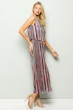 Panama Multi Stripe Jumpsuit