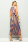 Panama Multi Stripe Jumpsuit