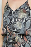 Snake Skin Maxi Dress, Grey