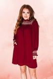 Embroidered Smocked Dress