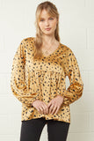 entro leopard & Babydoll Blouse