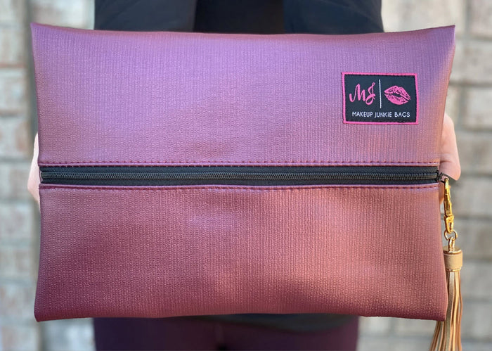 makeup junkie garnet bag