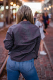 Embroidered Plaid Shirt