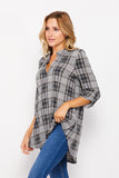Plaid Gabby Top
