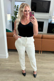Charlene High Rise Jogger, Ecru