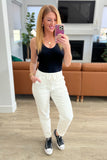 Charlene High Rise Jogger, Ecru