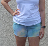 Out of the Blue Tie Dye Knit Shorts