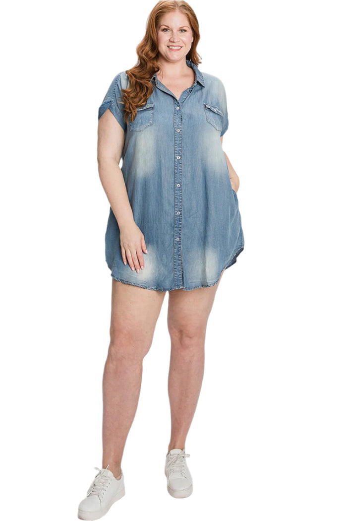 Gee Gee Vintage Denim Tunic / Mini Dress