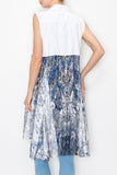 Denim & Lace Vest, Paisley
