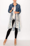 Origami Denim & Lace Duster