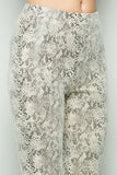 Snake Skin Leggings, Off White