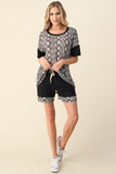 Snake Print Loungewear Short Set
