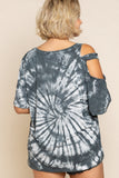 Splashes in Color Top, Galaxy Black