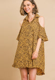 Leopard Open Shoulder Dress