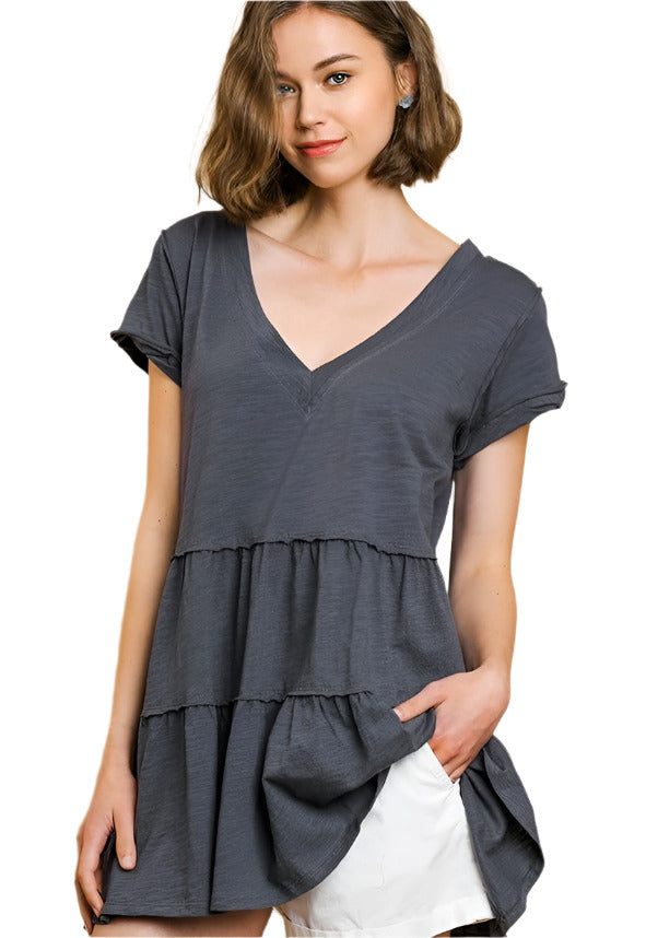 Umgee usa Tiered Ruffle Tunic
