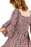 Dalmatian Print Sweetheart Dress