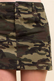 At Ease Camo Skirt, Green