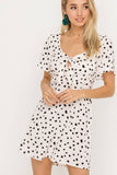 lush front knot dress