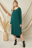 Entro usa ribbed midi dress