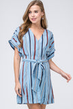 entro stiped shirt dress