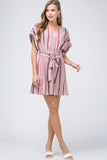 entro striped shirtdress