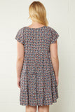 Micro Floral Tiered Dress