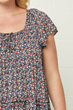 Micro Floral Tiered Dress