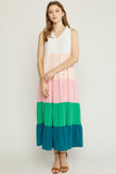 Colorblock Maxi Dress