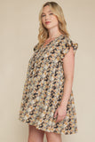 Floral Ruffle Tiered Dress
