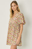 Floral Puff Sleeve Dress